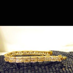 Victoria Wieck .925 Absolute Princess-cut Bridge Bracelet 8 Inches